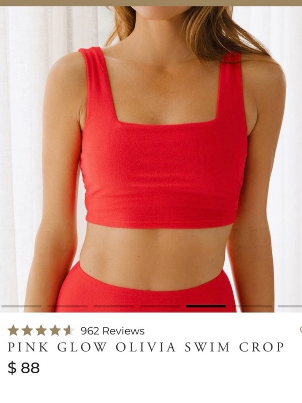 Albion Glo Pink bikini top L Olivia